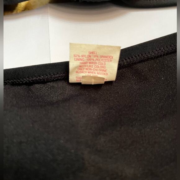 NEW Xhilaration Grecian Braided Hip Moderate Bikini Swim Bottom Black NWOT Sz S - Picture 11 of 14